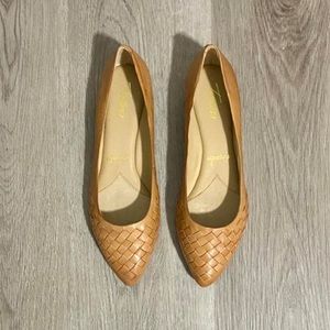 Tan Leather Flats